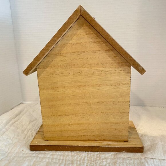 Vintage Handmade Wooden Nativity Scene with Star & Baby Jesus Rustic Christmas D - Picture 6 of 10